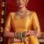 Yellow soft silk blend banarasi jacuard work designer party wear saree with unstitched blouse piece