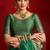 Green soft silk blend banarasi jacuard work designer party wear saree with unstitched blouse piece