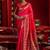 Pink soft silk blend banarasi jacuard work designer party wear saree with unstitched blouse piece