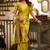 Parrot soft silk blend banarasi jacuard work designer party wear saree with unstitched blouse piece