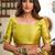 Parrot soft silk blend banarasi jacuard work designer party wear saree with unstitched blouse piece
