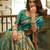 Rama soft silk blend banarasi jacuard work designer party wear saree with unstitched blouse piece