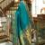 Rama soft silk blend banarasi jacuard work designer party wear saree with unstitched blouse piece