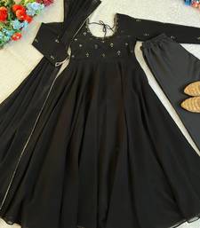 new party wear look gerorrget gown with pant dupatta set