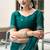Bottle green soft shimmer chiffon embroidery work designer party wear festive saree with unstitched blouse piece