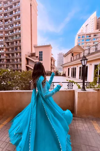 anarkali gown set