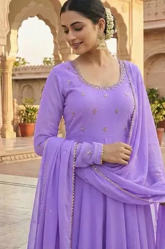anarkali gown set