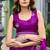 Purple soft shimmer chiffon embroidery work designer party wear festive saree with unstitched blouse piece