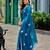 Teal blue soft shimmer chiffon embroidery work designer party wear festive saree with unstitched blouse piece