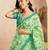 pista lilen print work designer party wear festive 1 minute ready to wear saree with unstitched blouse piece