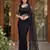  net saree with beads sequence & pearl embroidery work