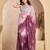 white lilen print work designer party wear festive 1 minute ready to wear saree with unstitched blouse piece