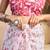 white pink lilen print work designer party wear festive 1 minute ready to wear saree with unstitched blouse piece