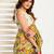 multy color lilen print work designer party wear festive 1 minute ready to wear saree with unstitched blouse piece