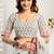 soft lilen print work designer party wear festive 1 minute ready to wear saree with unstitched blouse piece
