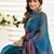 rama lilen print work designer party wear festive 1 minute ready to wear saree with unstitched blouse piece