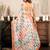white lilen print work designer party wear festive 1 minute ready to wear saree with unstitched blouse piece