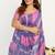 lavender pink lilen print work designer party wear festive 1 minute ready to wear saree with unstitched blouse piece