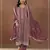 Dark peach color embroideried rangoli crush silk semi stitched salwar suit