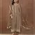 Dark gold color embroideried rangoli crush silk semi stitched salwar suit