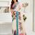 White lilen print work designer party wear festive 1 minute ready to wear saree with unstitched blouse piece
