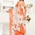 orange lilen print work designer party wear festive 1 minute ready to wear saree with unstitched blouse piece