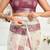 white wine lilen print work designer party wear festive 1 minute ready to wear saree with unstitched blouse piece