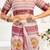 White lilen print work designer party wear festive 1 minute ready to wear saree with unstitched blouse piece