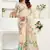 off white lilen print work designer party wear festive 1 minute ready to wear saree with unstitched blouse piece