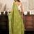 mehendi lilen print work designer party wear festive 1 minute ready to wear saree with unstitched blouse piece