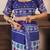 white blue lilen print work designer party wear festive 1 minute ready to wear saree with unstitched blouse piece