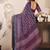 blue lilen print work designer party wear festive 1 minute ready to wear saree with unstitched blouse piece