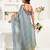 grey yellow lilen print work designer party wear festive 1 minute ready to wear saree with unstitched blouse piece