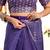 deep purple lilen print work designer party wear festive 1 minute ready to wear saree with unstitched blouse piece