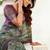 sea green lilen print work designer party wear festive 1 minute ready to wear saree with unstitched blouse piece