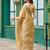 Gold soft shimmer chiffon embroidery work designer party wear festive saree with unstitched blouse piece