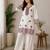Trendy rayon cotton embroidered co-ord set for women