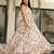 Printed cambric cotton full flaired gown
