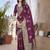 Wine soft pure pethani silk with jari weave work designer party wear festive saree with unstitched blouse piece