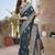 Morpich soft  silk blend with zari weave work designer party wear festive saree with unstitched blouse piece