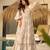 Printed cambric cotton full flaired gown