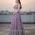 Lavender Net Embroidered Lehenga Choli Set With Dupatta And Blouse Piece