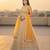 Women's Yellow Net Embroidered Semi-Stiched Lehenga Choli Set With Dupatta And Blouse Piece