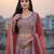 Peach Net Embroidered Lehenga Choli Set With Dupatta And Blouse Piece