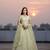 Women's Light Yellow Net Embroidered Semi-Stiched Lehenga Choli Set With Dupatta And Unstiched Blouse Piece