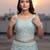 Blue Net Embroidered Lehenga Choli Set With Dupatta And Blouse Piece