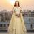 Women's Yellow Net Embroidered Semi-Stiched Lehenga Choli Set With Dupatta And Unstiched Blouse Piece