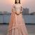 Orange Net Embroidered Lehenga Choli Set With Dupatta And Blouse Piece