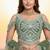 Women's Mehendi Net Embroidered Semi-Stiched Lehenga Choli Set With Dupatta And Unstiched Blouse Piece