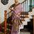 Lavender  soft silk blend with woven work designer party wear festive saree with unstitched blouse piece